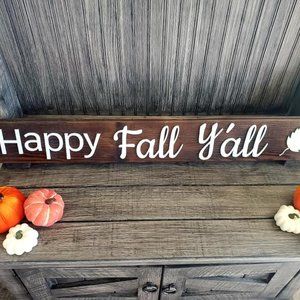 Happy Fall sign